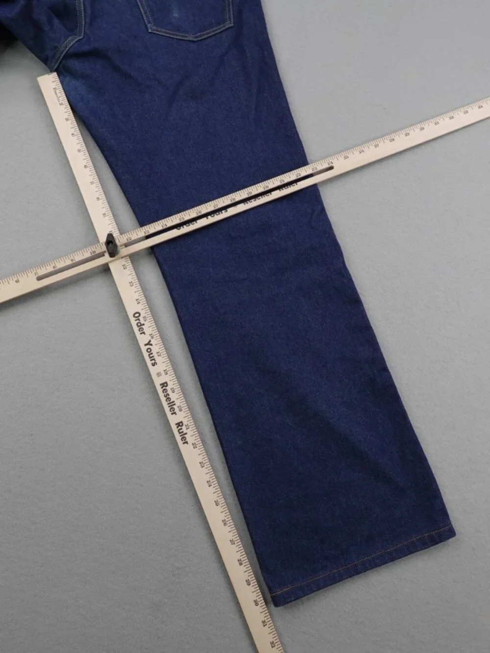 Gucci Jeans Mens 36 Blue Japanese Denim Wide Leg Straight Selvedge Fly Italy